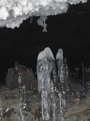 霜柱と氷筍