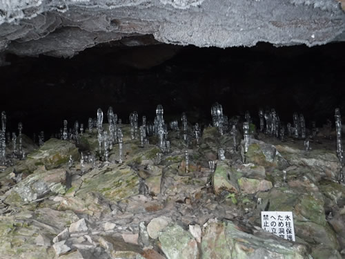 大幽洞窟氷筍