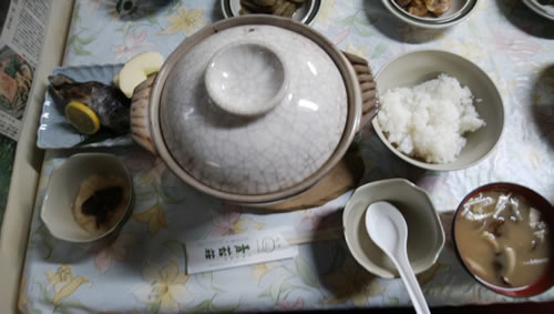 青苔荘夕飯