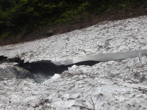 雪渓崩落