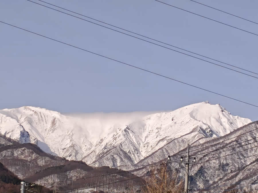 雪の谷川岳、12月