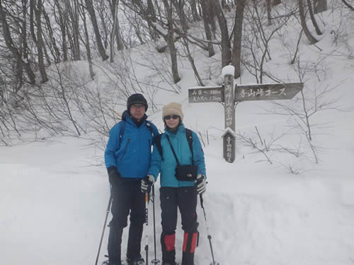 雨呼山スノーシュー