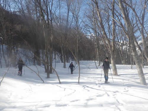 スノーシューイング