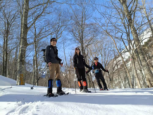 スノーシューイングポーズ